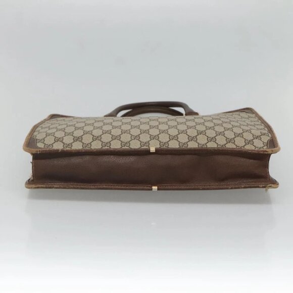 GUCCI GG Supreme Tote Bag PVC Beige Gold Auth am8712 - Picture 15 of 16